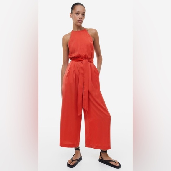 H&M Pants - H&M Jumpsuit with Wide-Leg Cropped Pants | NWT